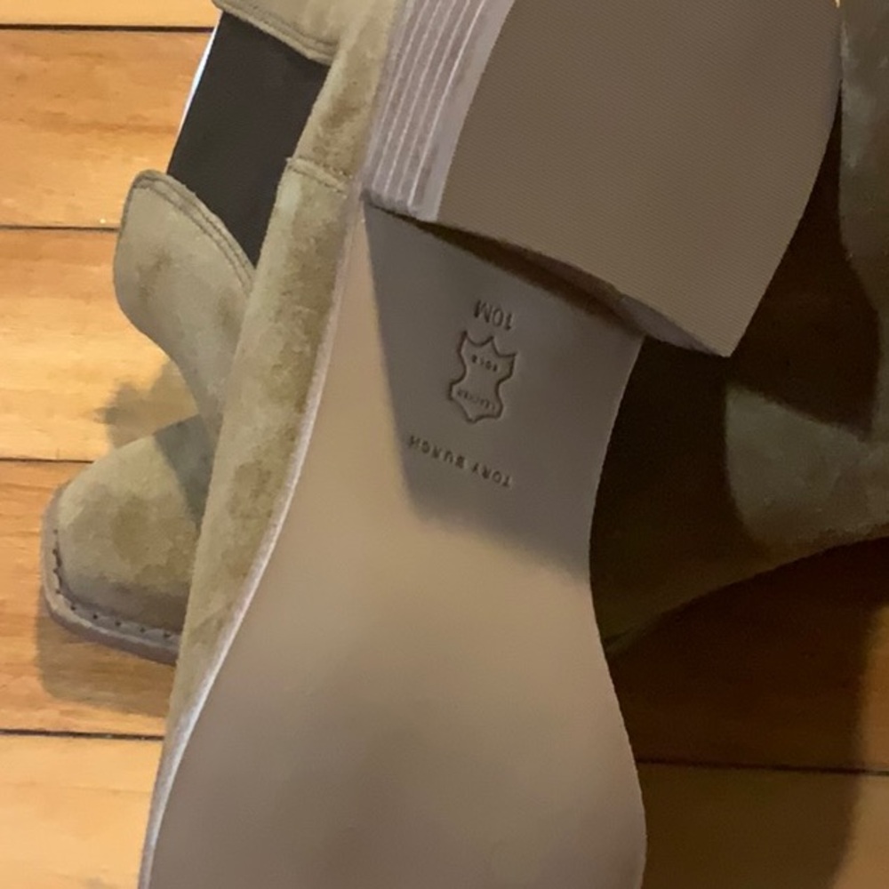 Tory Burch Alce Tan suede 45 mm boot in size 10 - Picture 3 of 8